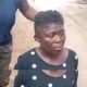 Nigerian akara seller who put poop in the food - via screenshot
