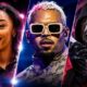 Simone Biles Chis Brown Scary Movie collage