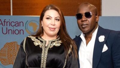 Imane Dryef, deputy ambassador of Morocco to the UK and Taiwo Meghoma, fashion director