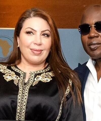 Imane Dryef, deputy ambassador of Morocco to the UK and Taiwo Meghoma, fashion director
