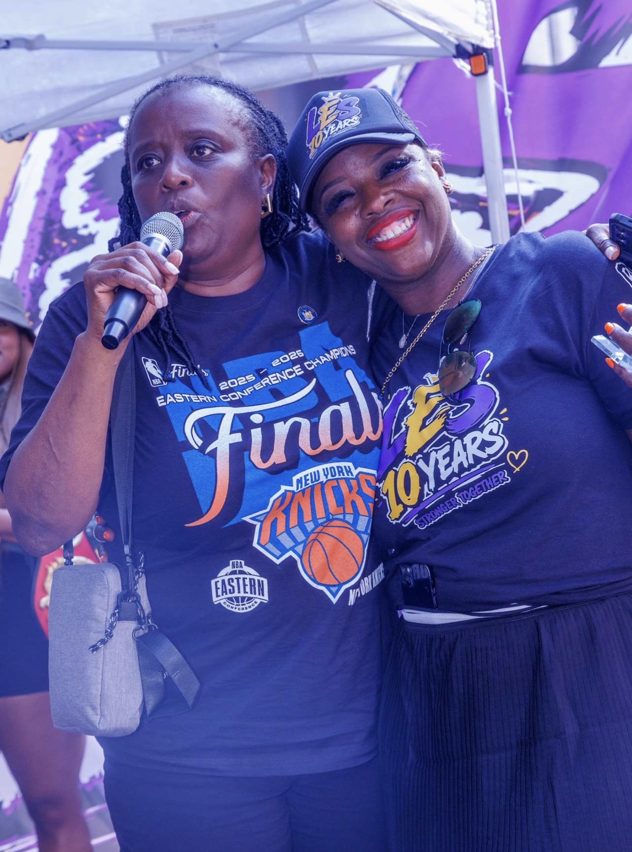 Tawana Butler-Batts and Senator Cordell Cleare (photo courtesy of Hobson PR)