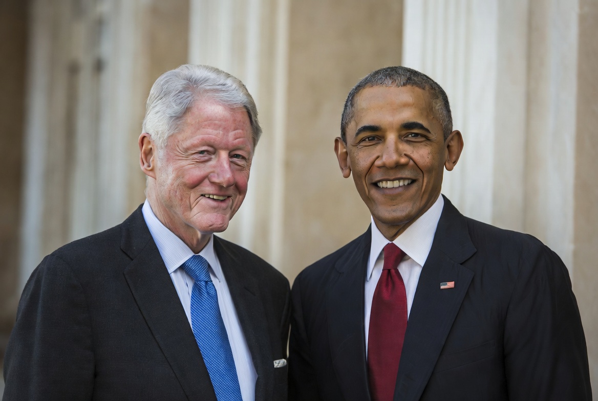 Bill Clinton and Barack Obama AI-generated