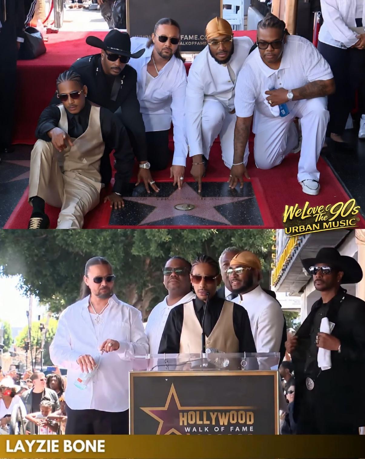 Bone Thugs-N-Harmony Receive Hollywood Walk of Fame Star - via Facebook