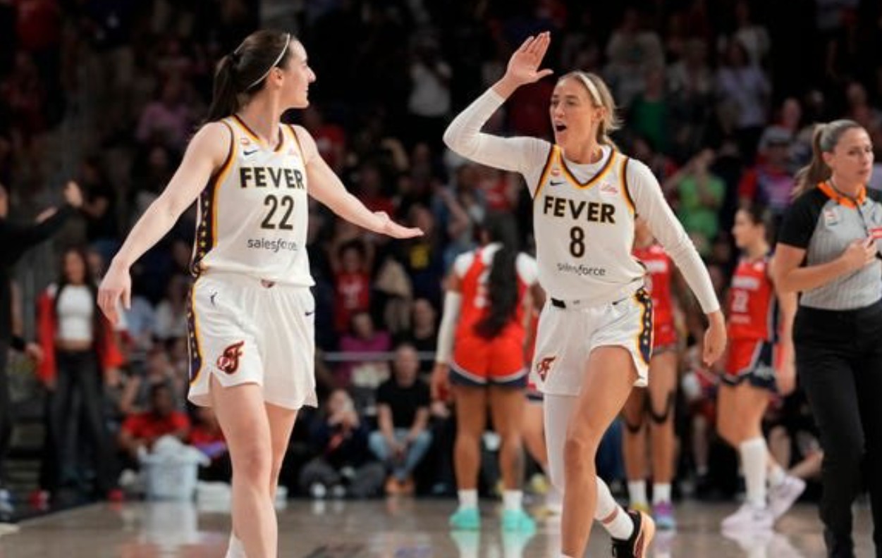 WNBA stars Caitlin Clark and Sophie Cunningham