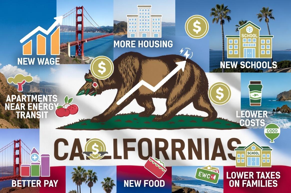 California’s New Laws Boost Wages & Housing - via eurAI