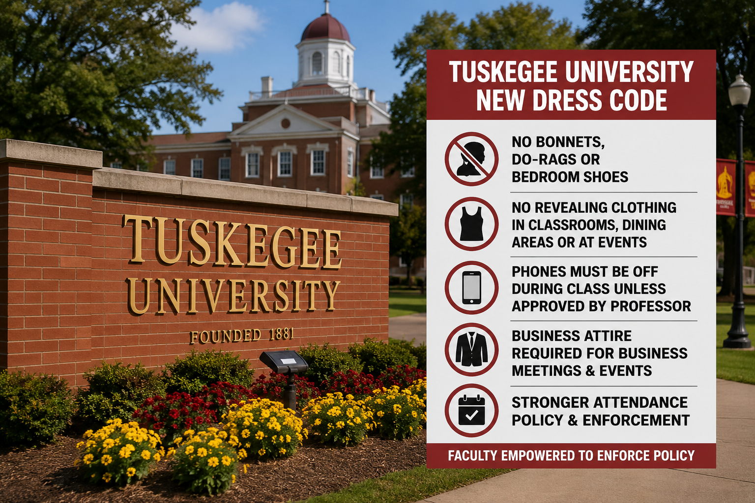 Tuskegee University Dress Code Update