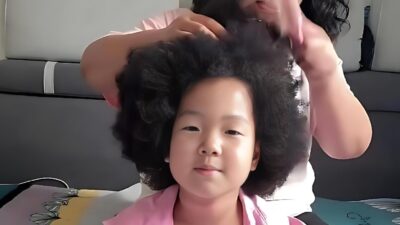 Chinese girl with 4c (nappy) hair - screenshot
