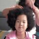 Chinese girl with 4c (nappy) hair - screenshot