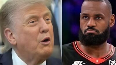 Donald Trump and LeBron James - screenshot