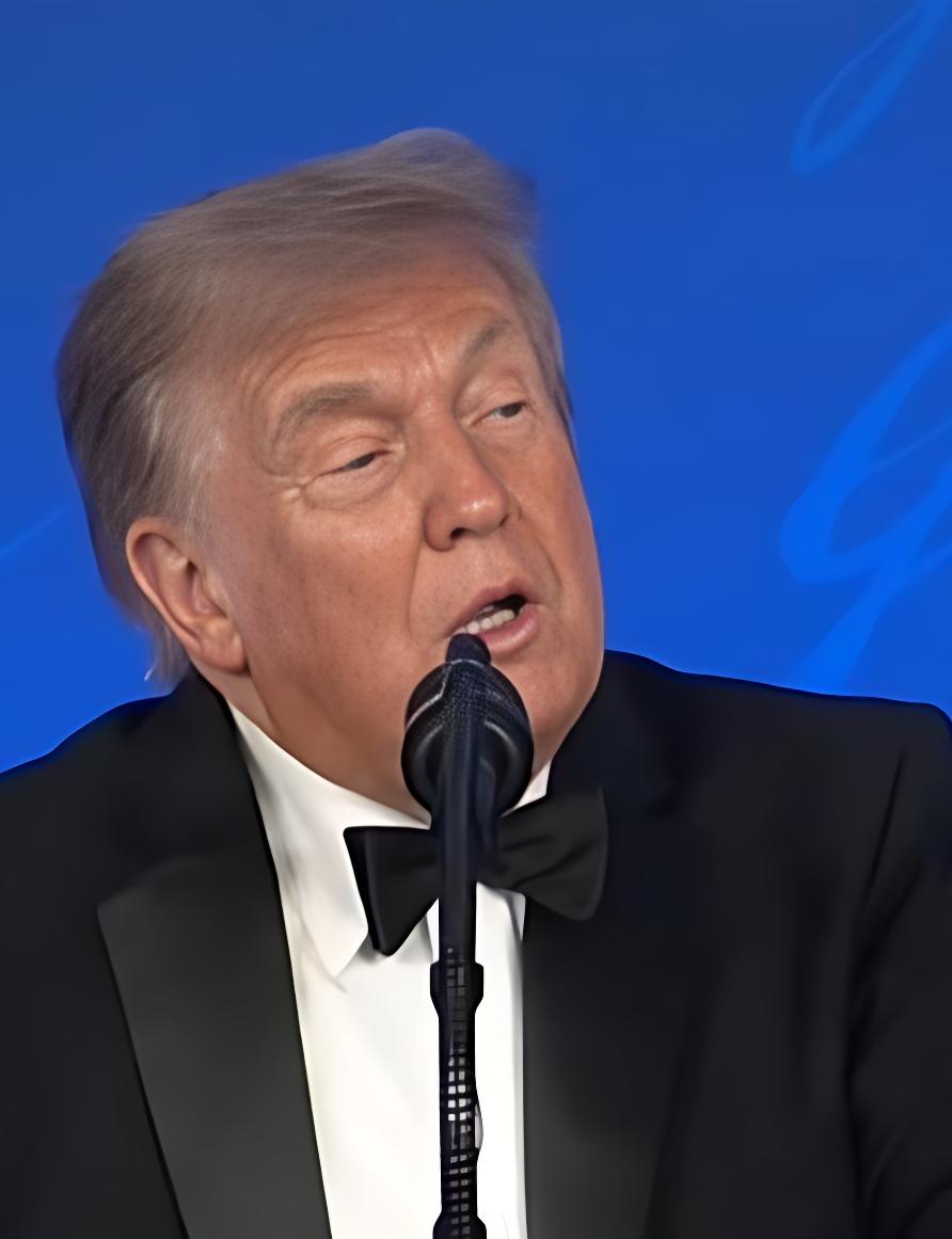 Donald Trump at 2026 WHCD - screenshot
