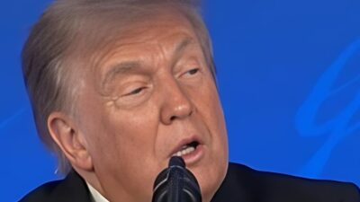 Donald Trump at 2026 WHCD - screenshot