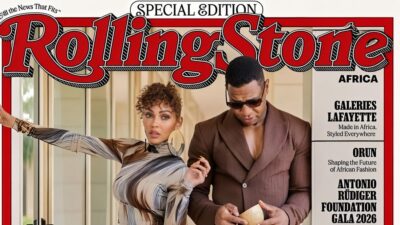 Meagan Good and Jonathan Majors - RollingStone Africa cover