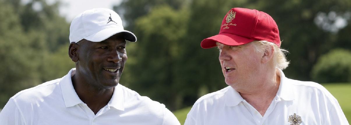 Michael Jordan and Donald Trump - via eurAI