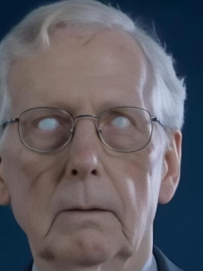 Mitch McConnell as a zombie doing 'Thriller' dance - via Instagram