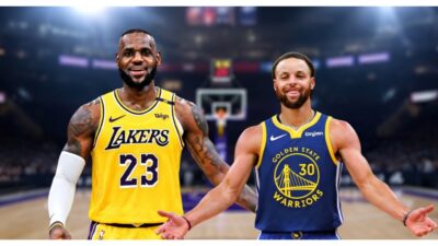 LeBron James and Stephen Curry - AI GENERATED