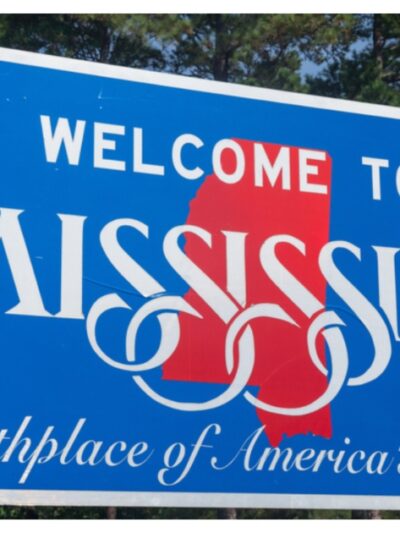 Welcome to Mississippi sign
