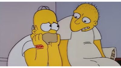 Homer meets Michael Jackson - The Simpsons