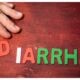 diarrhea spelled out with blocks