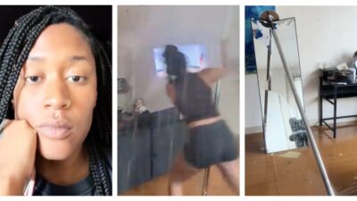 Asha Gilbert pole dancing mishap
