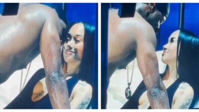 Usher kicked a fan off the stage.