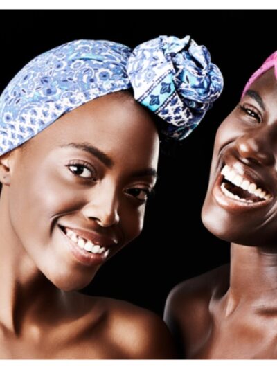 black women wearing bonnets