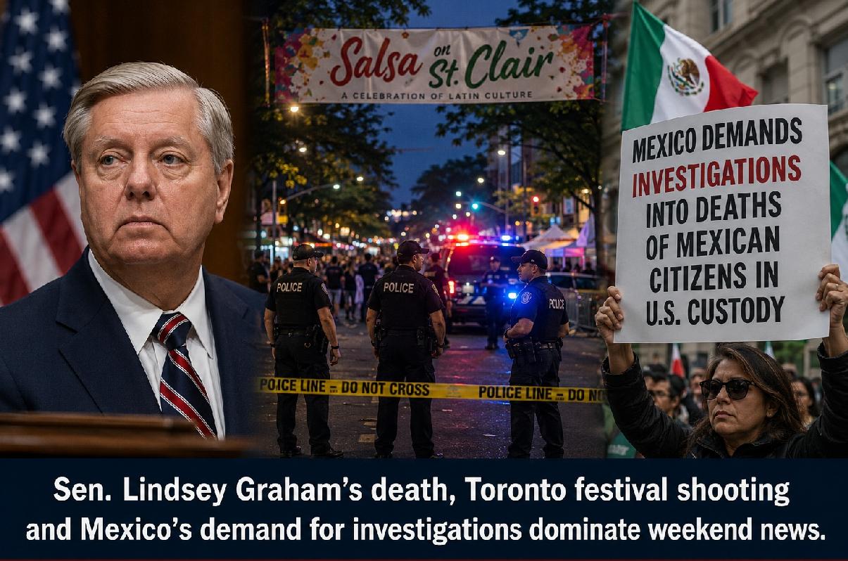 NewsBits - Lindsey Graham Death Toronto Festival Shooting Mexico Demands Investigation
