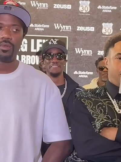 Ray J and Orlando Brown at press conference