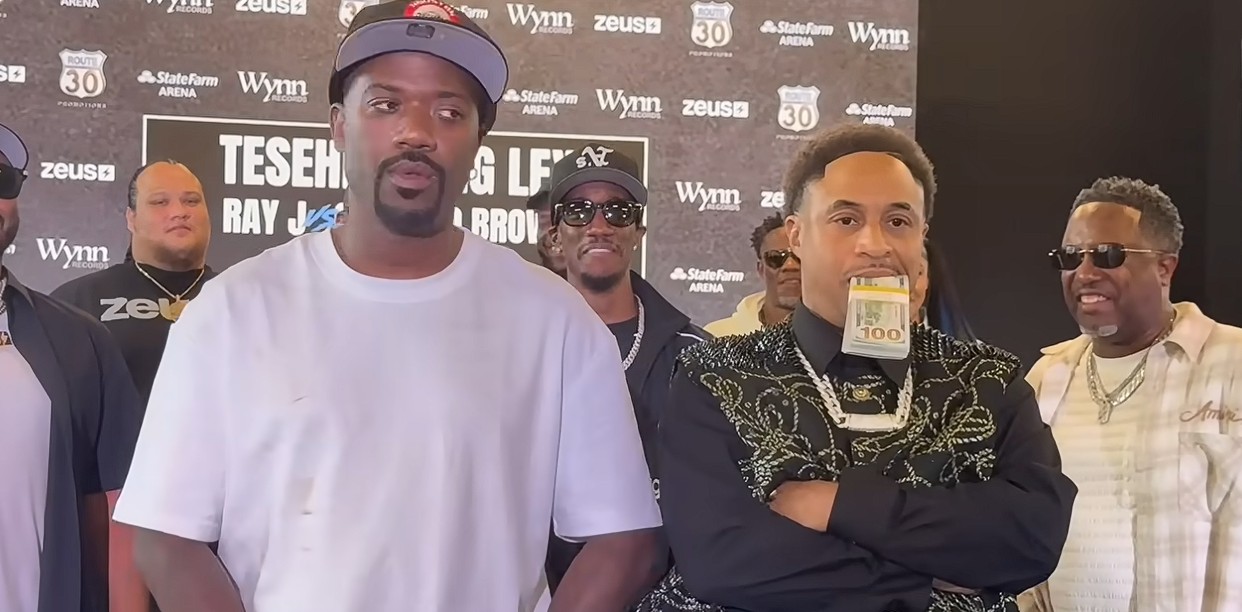 Ray J and Orlando Brown at press conference