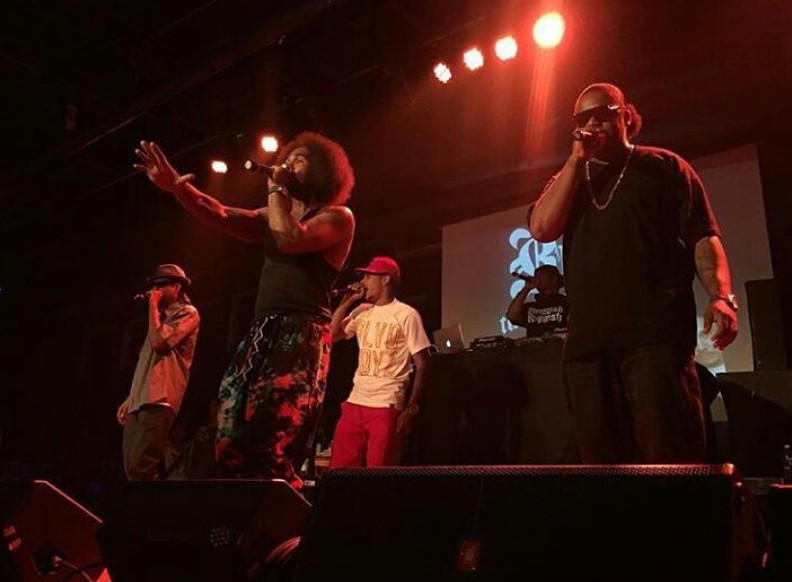 Bone Thugs-N-Harmony perform live on stage