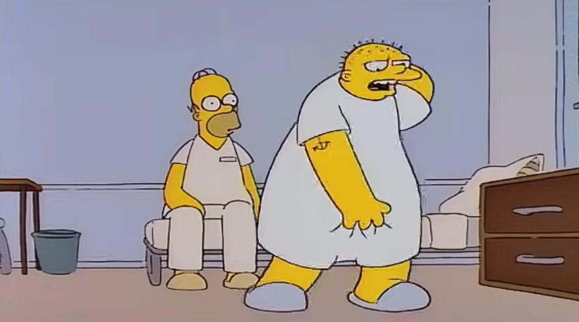 Homer meets Michael Jackson - The Simpsons