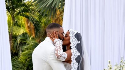 Tyler Lepley and Miracle Watts (wedding kiss) - screenshot