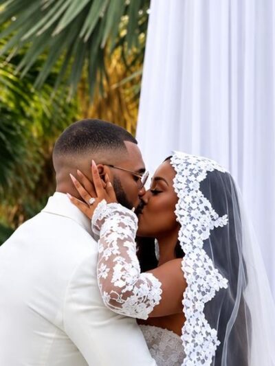 Tyler Lepley and Miracle Watts (wedding kiss) - screenshot