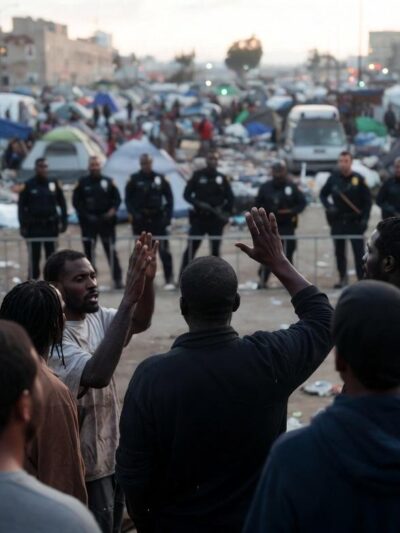 Vulnerable Black Residents Endure Skid Row Dangers - via eurAI