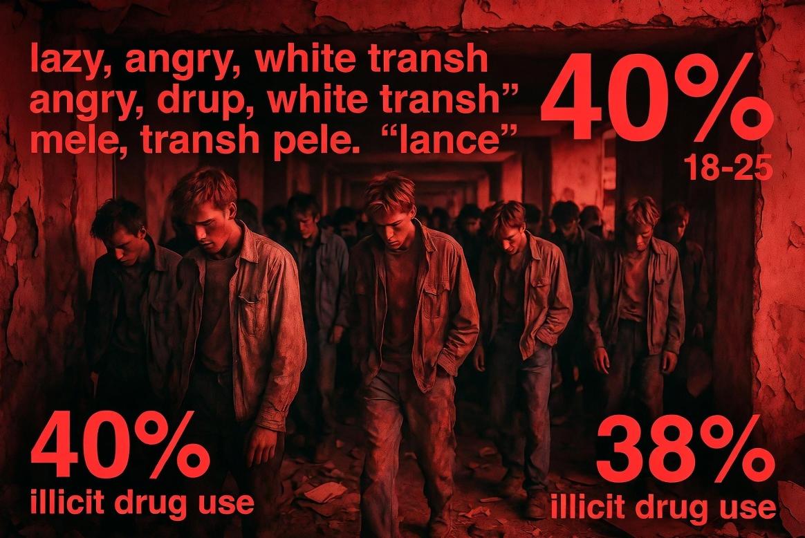 Young white males hit hard by drug crisis & stereotypes - via eurAI