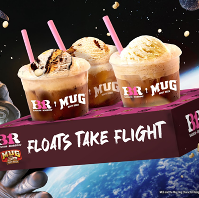 National Root Beer Float Day (Aug 6): MUG Root Beer and Baskin-Robbins