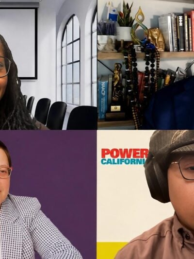 California leaders participating in a virtual briefing about mail voting and Black voter participation - screenshot