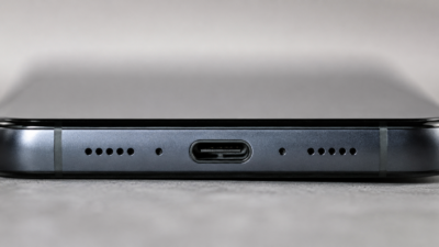 Smartphone USB-C Macro Close-Up