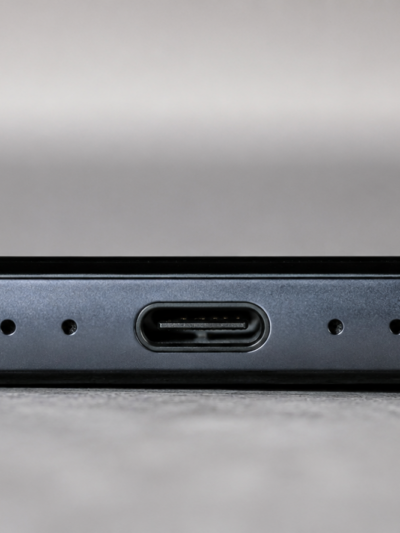 Smartphone USB-C Macro Close-Up