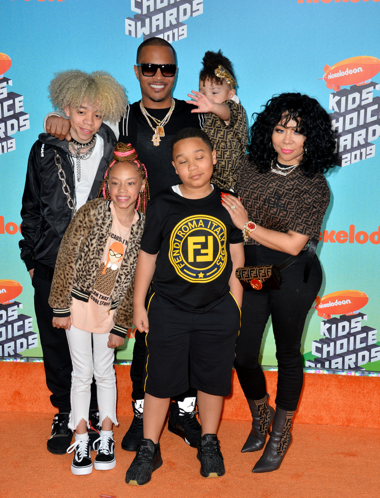 T.I., wife Tiny Harris and their kids