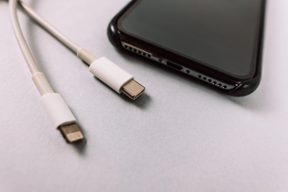 phone's USB-C port
