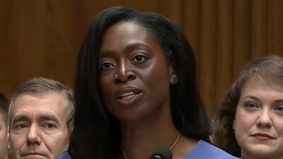 Dr Erica Schwartz as CDC director - screenshot