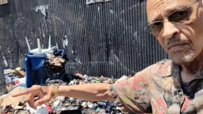 Earl Ofari Hutchinson (at garbage dump in South LA)