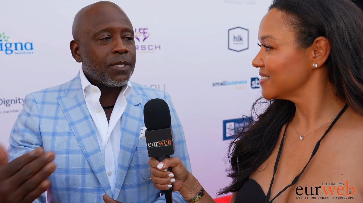 Gene McClendon, CEO of Stratos Exotic Rentals & Lifestyle at Pump Foundation gala - screenshot