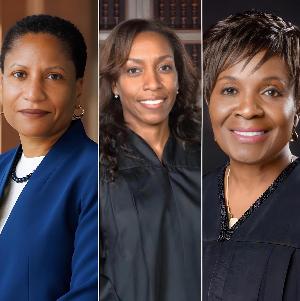 Justice Rashida Adams, Judges Denise Hippach, and Juliet Macaulay