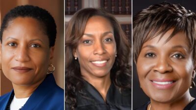 Justice Rashida Adams, Judges Denise Hippach, and Juliet Macaulay