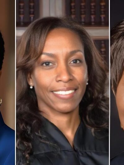 Justice Rashida Adams, Judges Denise Hippach, and Juliet Macaulay