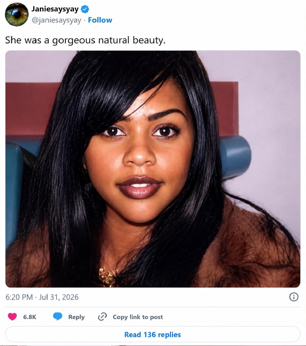 Lil Kim (pre-plastic surgeries) - via X