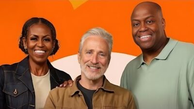 Michelle Obama Jon Stewart Craig Robinson (IMO) - screenshot