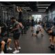 men working out in the gym