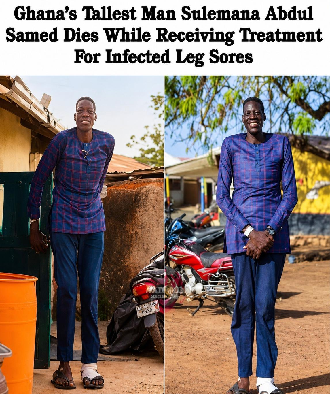 Sulemana Abdul Samed (Ghana's tallest man) - via Instagram